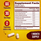 ZivBio Testosterone Booster for Men – Natural Formula | 60 Capsules