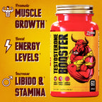 ZivBio Testosterone Booster for Men – Natural Formula | 60 Capsules