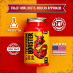 ZivBio Testosterone Booster for Men – Natural Formula | 60 Capsules